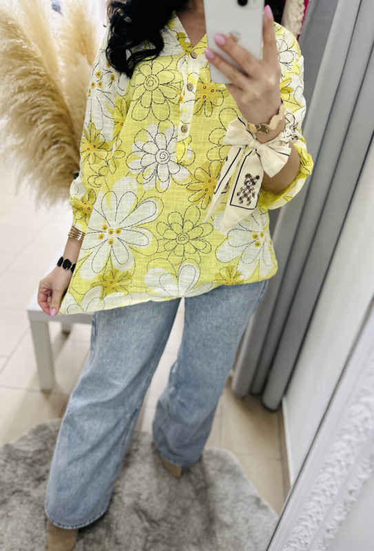 Žltá polokošeľa 10