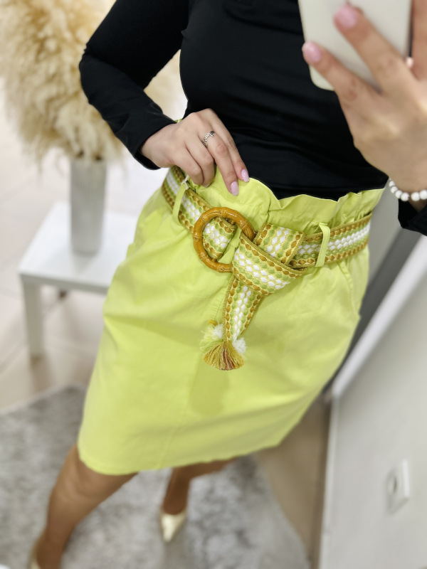 Sukňa so vzorovaným opaskom 7