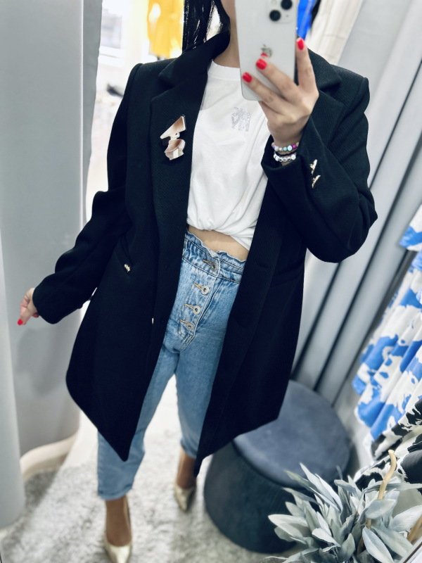 Prechodný kabátik- čierny 3