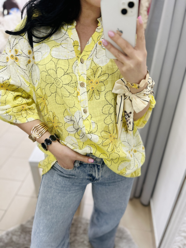 Žltá polokošeľa 6