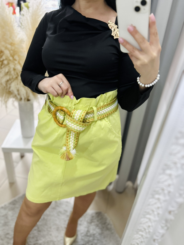 Sukňa so vzorovaným opaskom 8