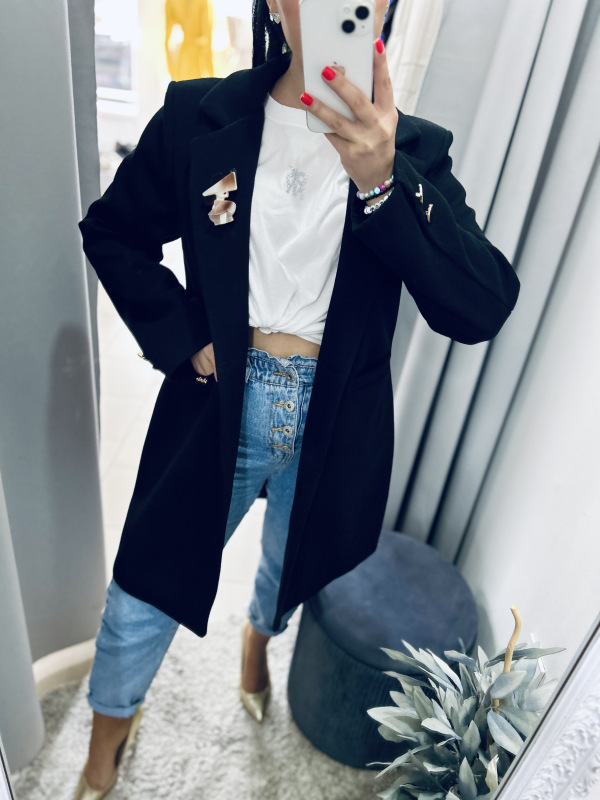 Prechodný kabátik- čierny 1