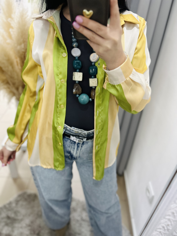 Pruhovaná košeľa- žltá