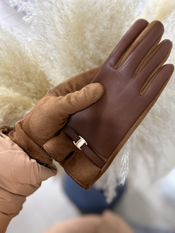 Rukavice koženka/semiš 5