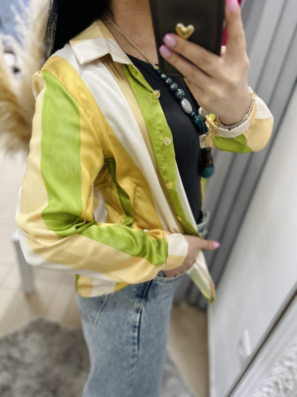 Pruhovaná košeľa- žltá 1