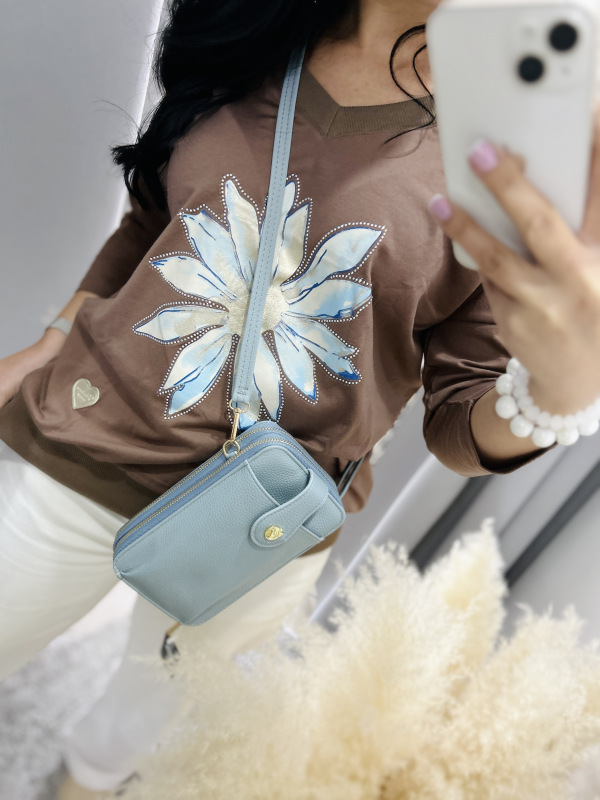 Bavlnený top s kvetom 12