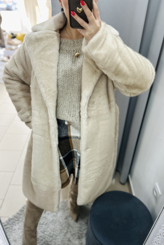 Zimný elegantný kabát