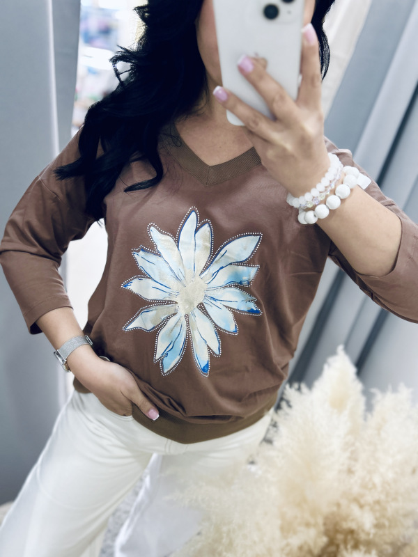 Bavlnený top s kvetom 11