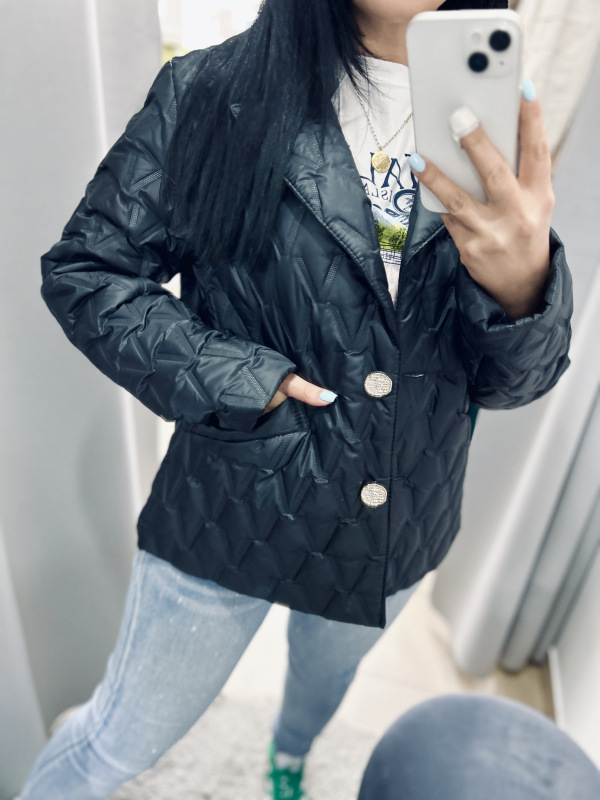 Prechodná bundička- čierna 2